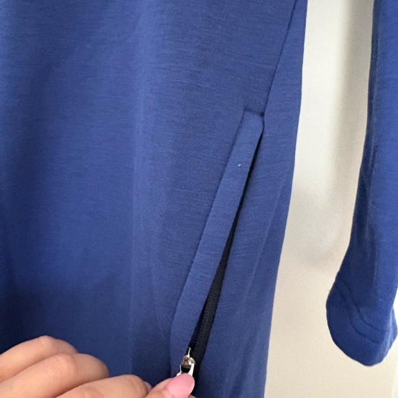 Athleta Women’s Blue Wool Blend Long Sleeve Sweater Dress - Picture 6 of 10